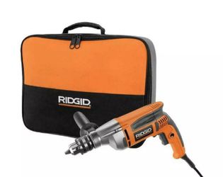 RIDGID Corded 1/2 in. Heavy-Duty Variable Speed Reversible Drill w/ Bag