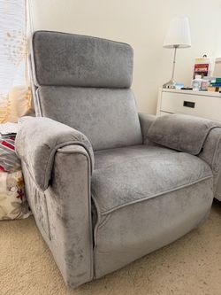 Grey Power Recliner Chair