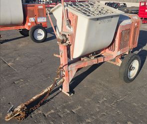 Towable Plaster mixer 7cu ft 7.9HP gas engine