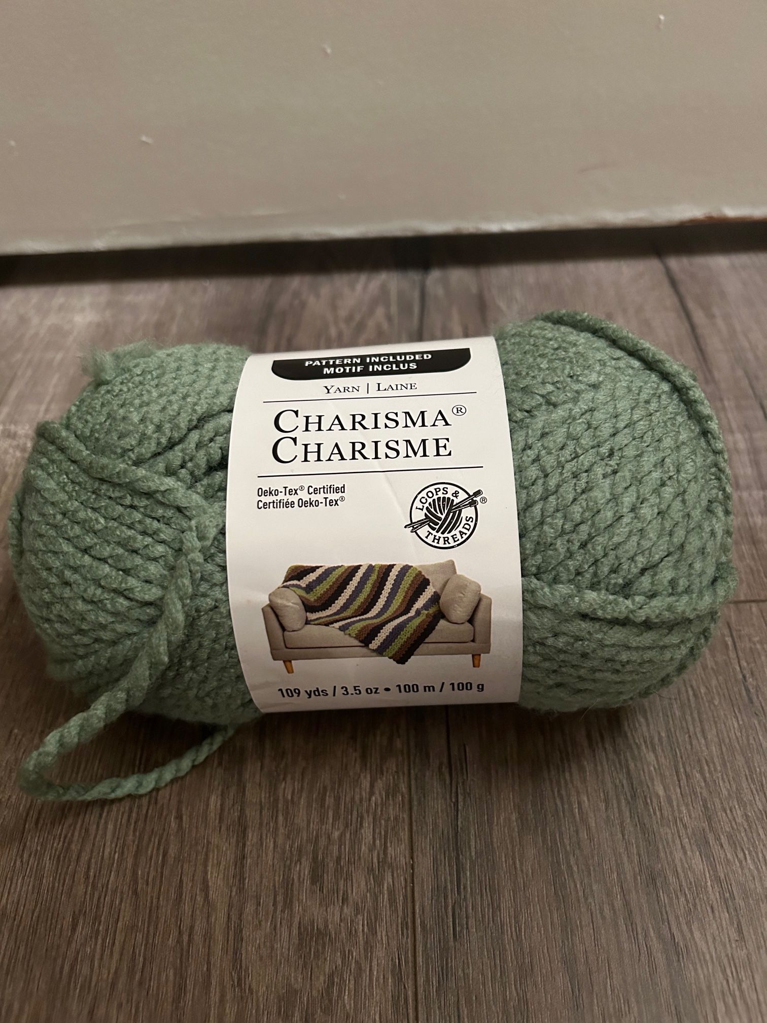 yarn laine charisma sage green yarn