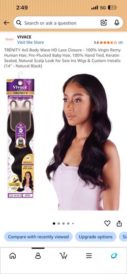 14” TRÉNITY 4x5 Body Wave HD Lace Closure