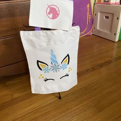 Kids Unicorn Bag And Make Up Bag