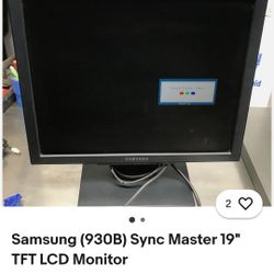Monitor 19" TFT LCD Samsung 