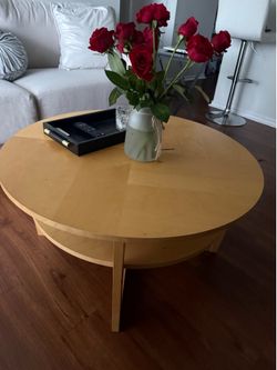 Round Wooden Coffee Table