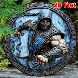 **❄️ FROZEN WARRIOR'S PORTAL ❄️ - Sub-Zero's Legendary Cryomancer Shrine | Premium Aluminum Battle Medallion**