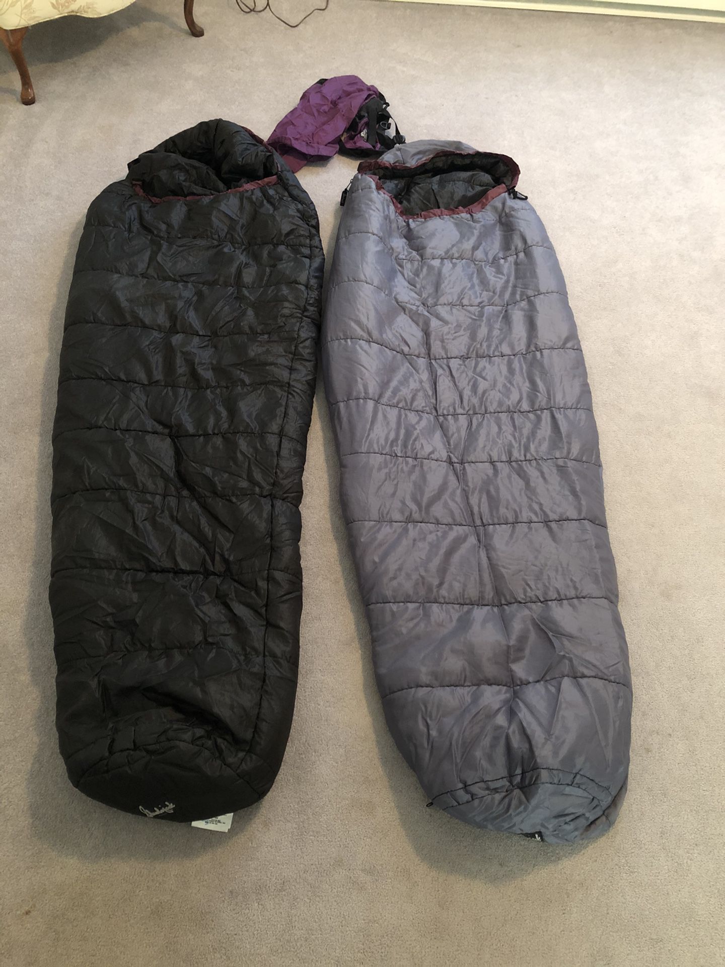 Slumberjack 4 Season Sleeping Bag System With 5 Degree Outer Bag And 40 Degree Inner Bag.