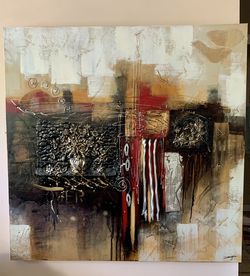 Large Textured Canvas Artwork