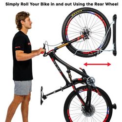 Steadyrack Bike Rack for Mountain Bikes - The Original Wall Mounted Vertical Bike Storage