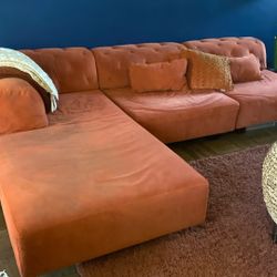 Orange CB2 Sectional 