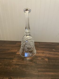 Vintage Leonard Lead Crystal 24% Hand Cut Dinner Bell