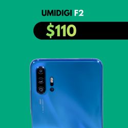 Umidigi F2 128GB Blue – Unlocked T-Mobile/AT&T – Works Great, Minor Crack
