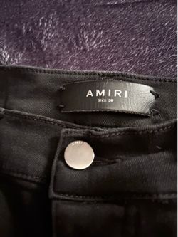 Amiri MX1 black splatter jeans