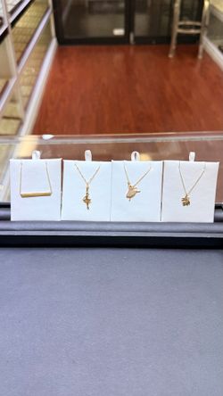 14k Solid Gold Necklace Sets