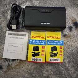 GoPro 3 pack battery charger & battery