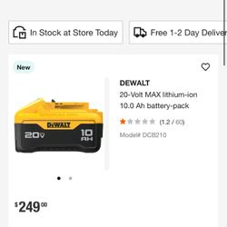 DEWALT 20-Volt MAX lithium-ion 10.0 Ah battery-pack