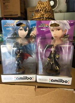Fire emblem amiibo - robin and lucina NA first print (4/2/15)