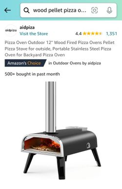 Brand New Pizza Oven Outdoor 12" Wood Fired Pizza Ovens Pellet Pizza Stove for outside, Portable Stainless Steel Pizza Oven for Backyard Pizza Oven

