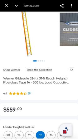 Ladder werner 32 ft