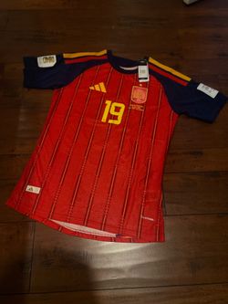 Spain WC final patches Jersey ( size L)