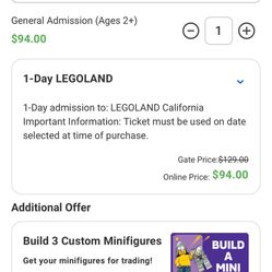 Lego Land Tickets