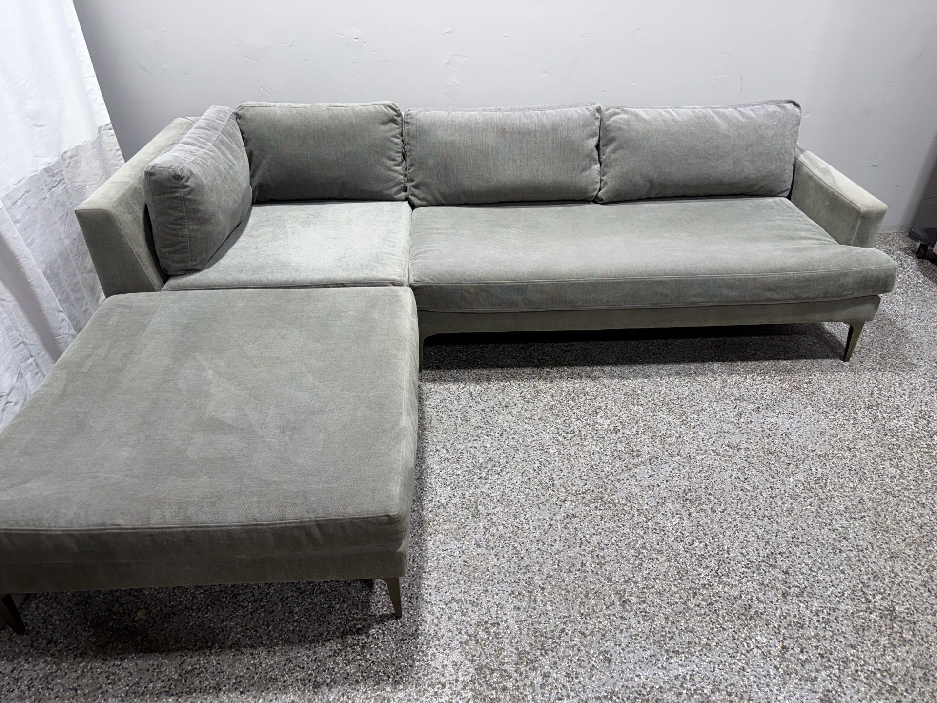 West Elm Andes Sectional Couch!!! Free Delivery
