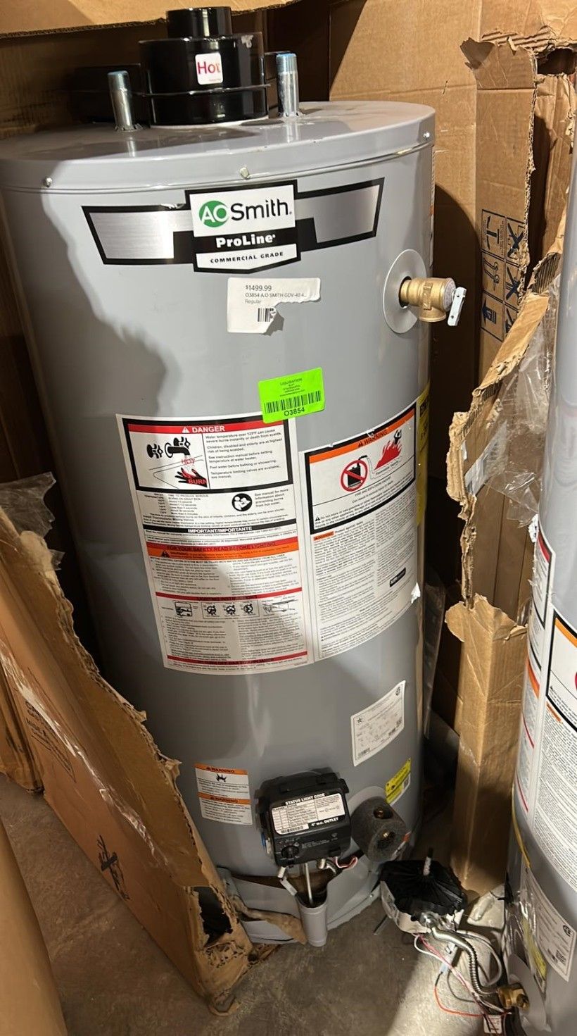 A.O SMITH GDV-40 40 Gallon ProLine Water Heater