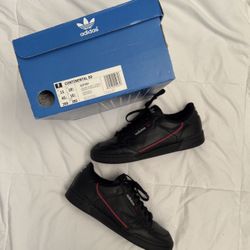 Adidas Continental 80 - Black Leather - Red Navy Stripe - G27707 - Men - Size 11