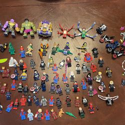 Lego Marvel 80+ Minifigure Lot