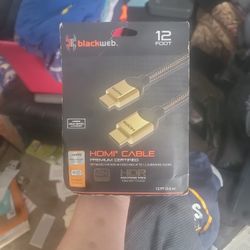 BlackWeb 4K HDMI Cable 12ft