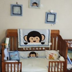 Monkey Crib Set 