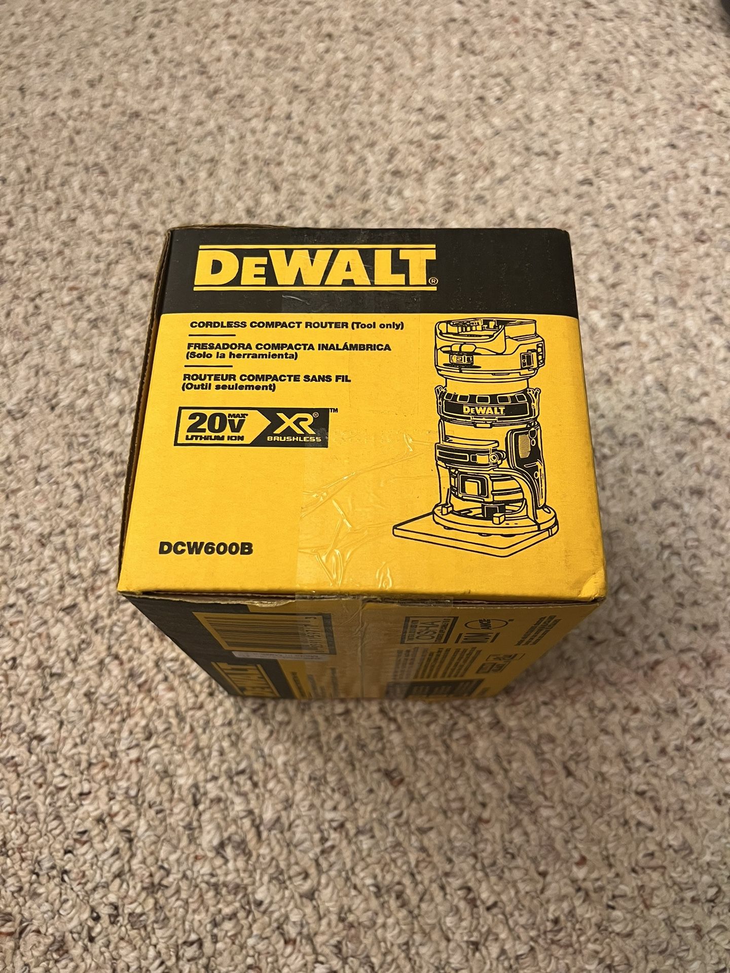 Dewalt 20V XR  Brushless Fixed Base Compact Router (Tool Only)