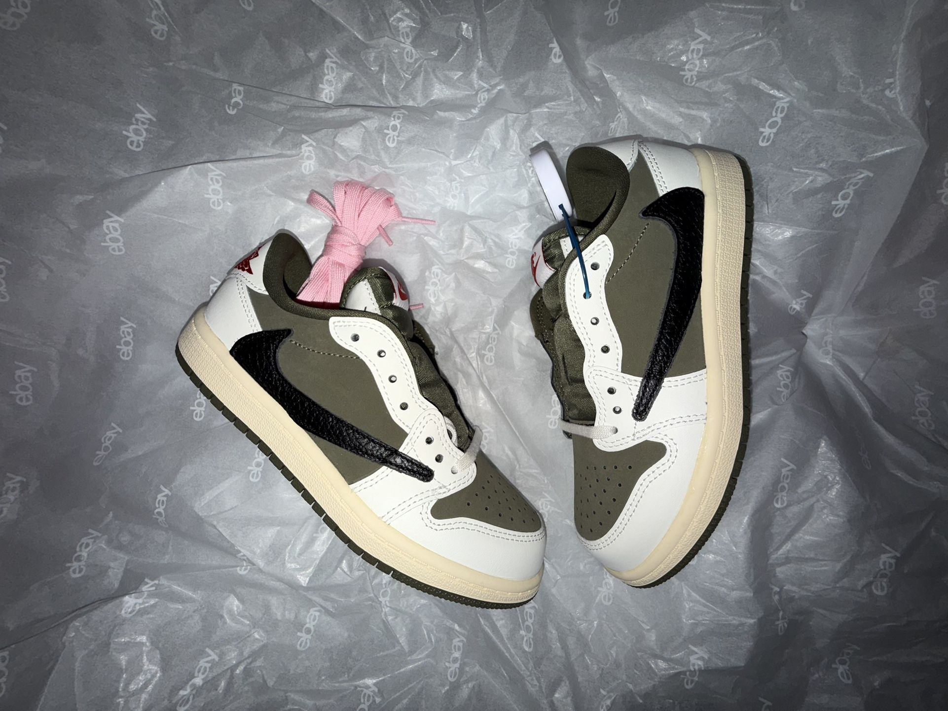 Medium Olive Travis Scott Nike Air Jordan 1 Low PS size 1Y
