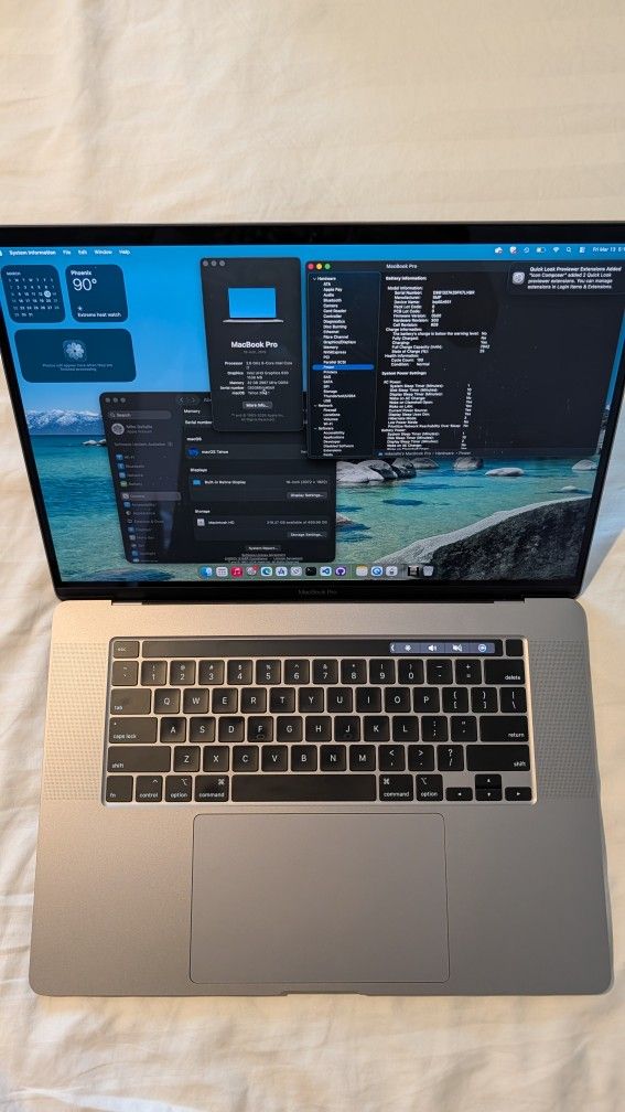 16" MacBook Pro (2019) | 32GB RAM | RARE Low 100 Battery Cycles