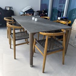 Dining Table And Chair Set Mid Century / Modern