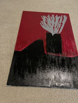 Flower Red Painting For Sale!