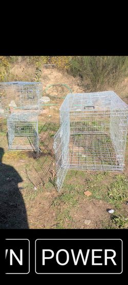 Wire Metal Dog Crates Set