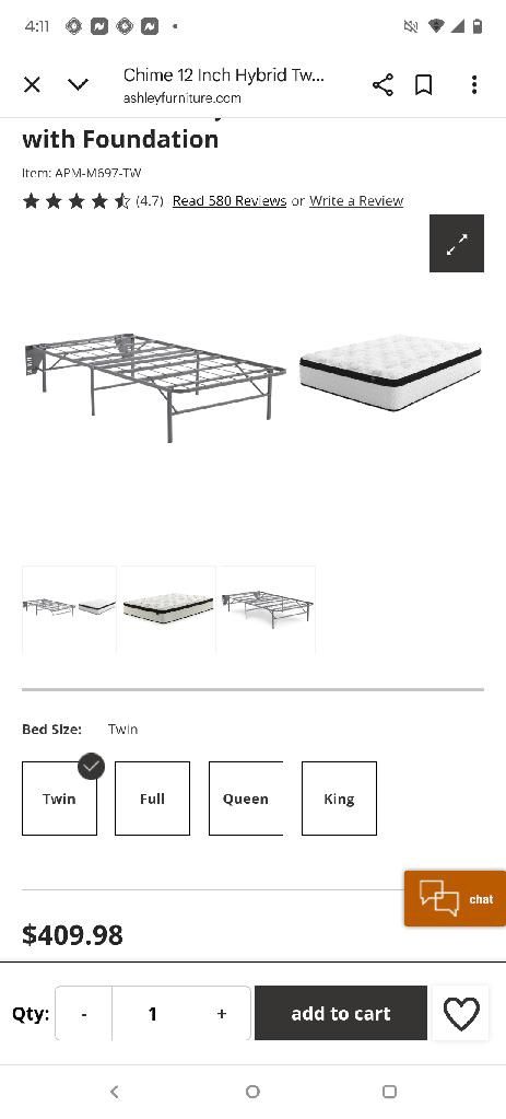 BRAND NEW “TWIN BED “