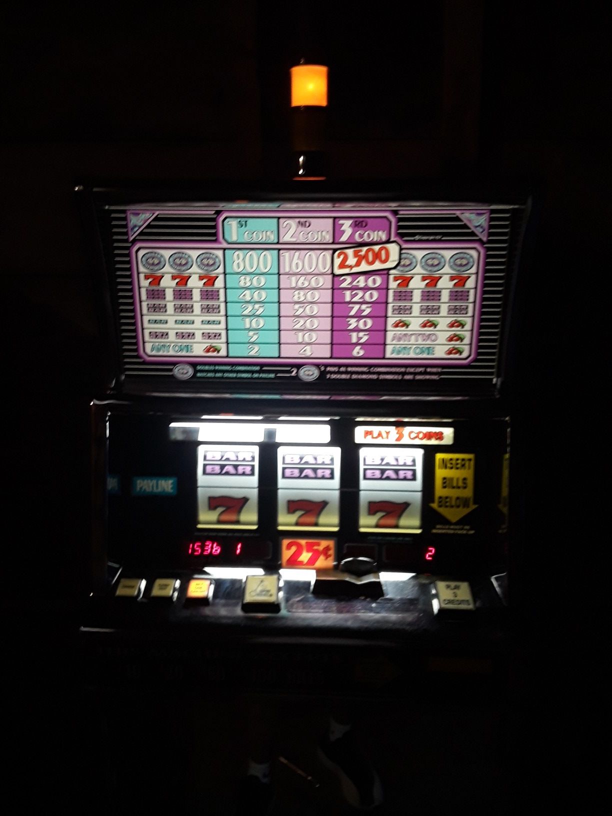 Double diamond slot machine, real deal from Vegas