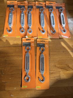 Lot of 8 Everbilt 3/8 x 7-3/4 Stainless Turnbuckles 350 lb New