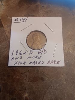 IM SELLING MY 1962D  D/D Cent