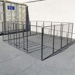 New $250 Large 10x10 FT Heavy Duty 48” Tall 16-Panel Pet Playpen Dog Crate Kennel Exercise Cage Fence 