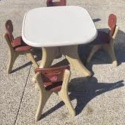 Little Tikes Table And 4 Chairs 
