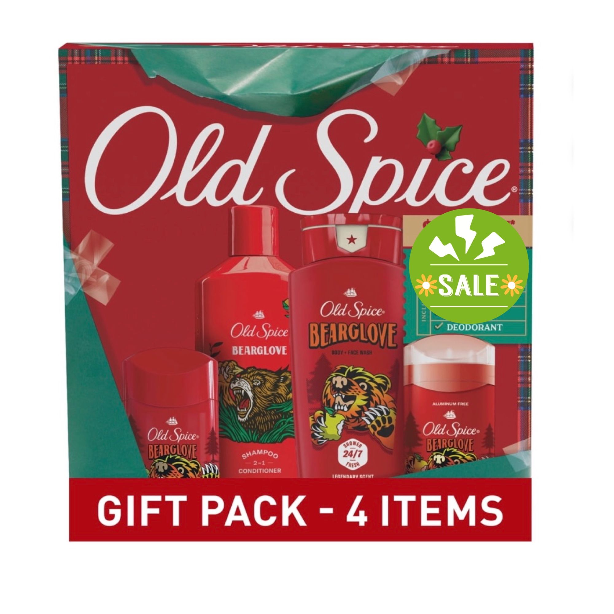 Old Spice Men’s Bearglove Gift Set Of 4