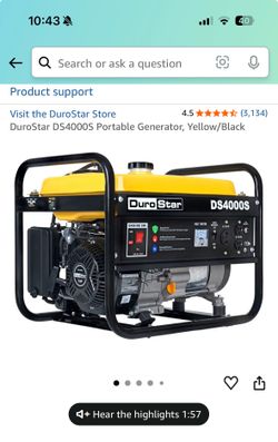 4000 watt portable generator