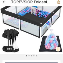 Traverse Foldable Baby Playpen With Balls