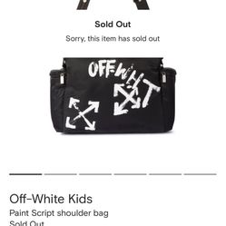 Off White Diaper Bag