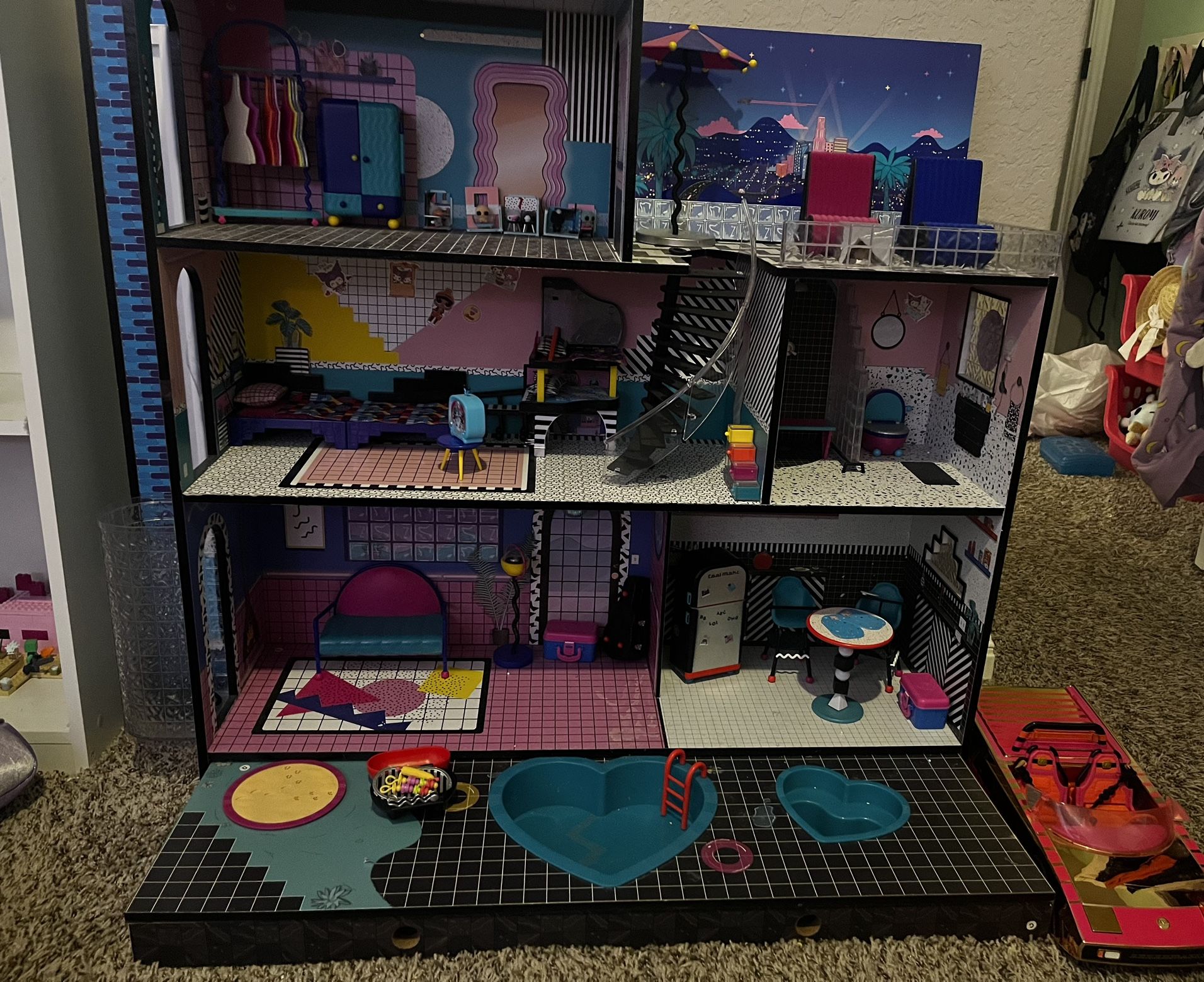 Lol Doll House And Car