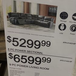 Ashley Furniture Power Reclining Set 