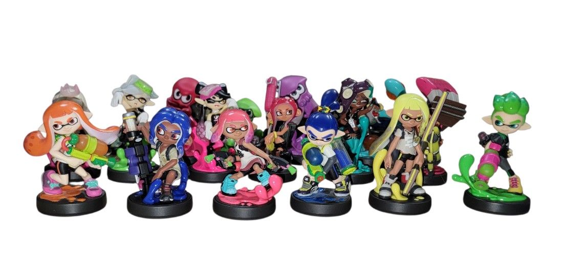 Amiibo Splatoon 16 Figures Inkling Octoling Girl Boy Switch Nintendo