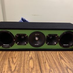 Car Audio Mids Highs Speaker Box (demo/display Model)